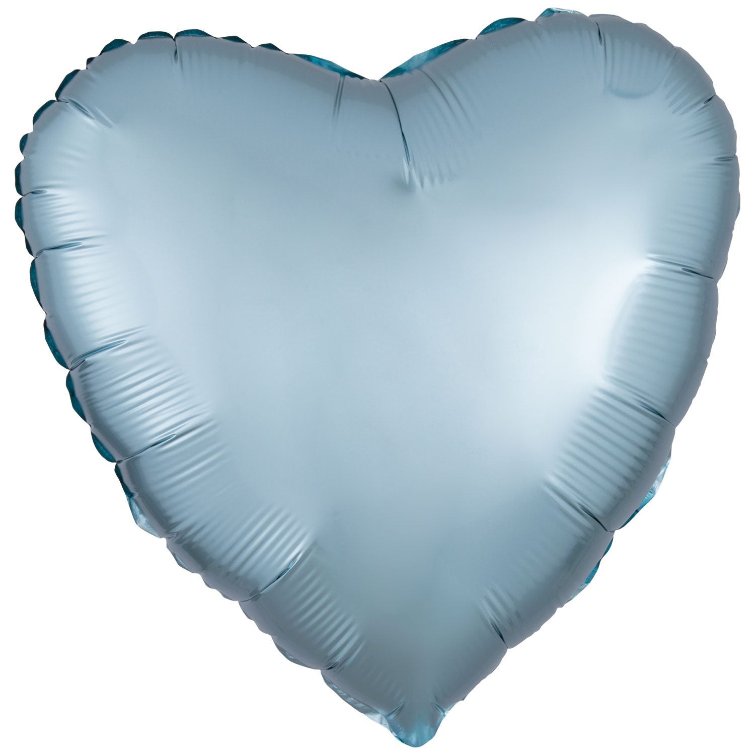 Amscan 18 inch Silk Lustre Pastel Blue Heart Foil Balloons 9914117