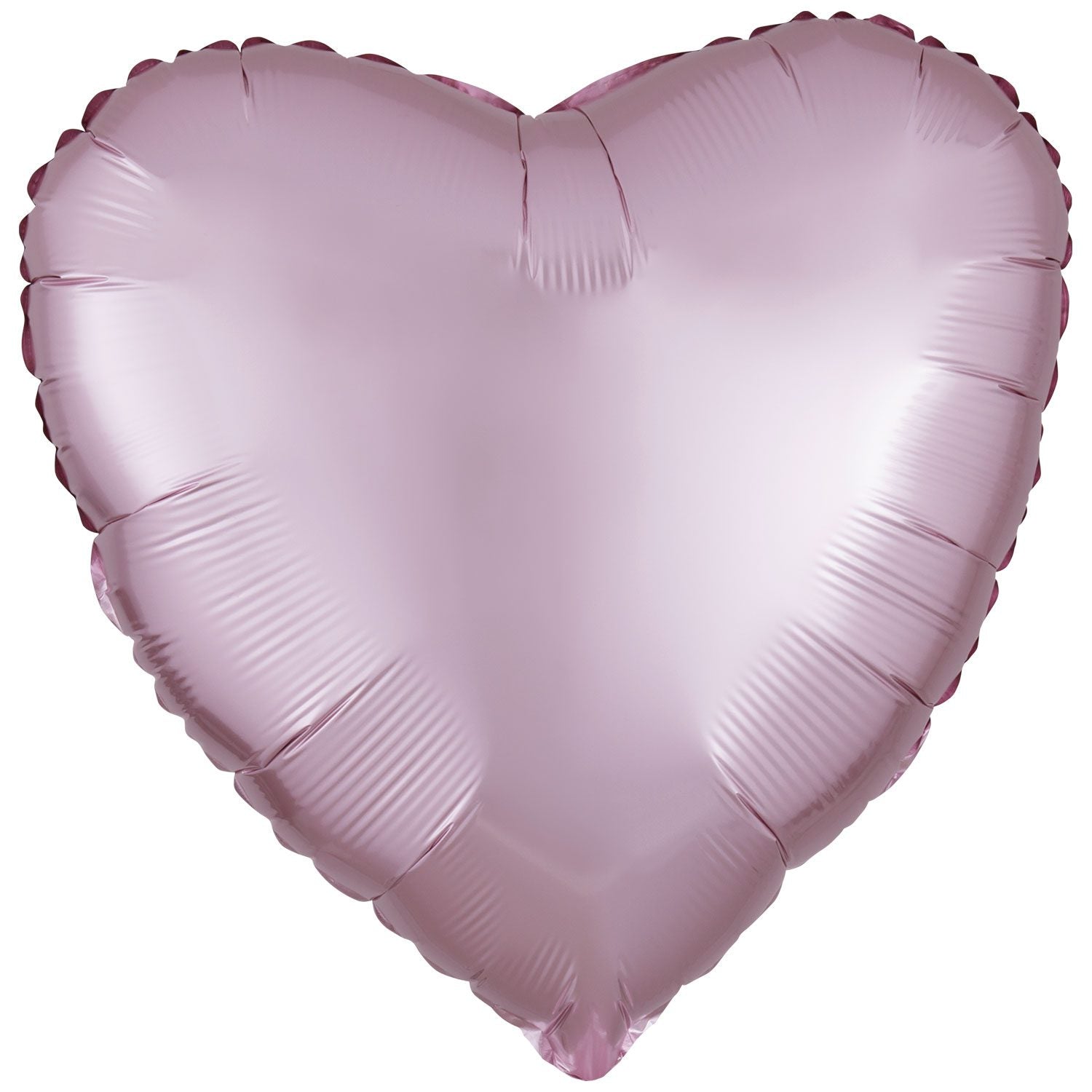Amscan 18 inch Silk Lustre Pastel Pink Heart Foil Balloons 9914120