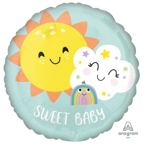 Amscan 18 inch Sweet Baby Rainbow Foil Balloon_4167301-sweet-baby-rainbow-foiljpg.image.550x550