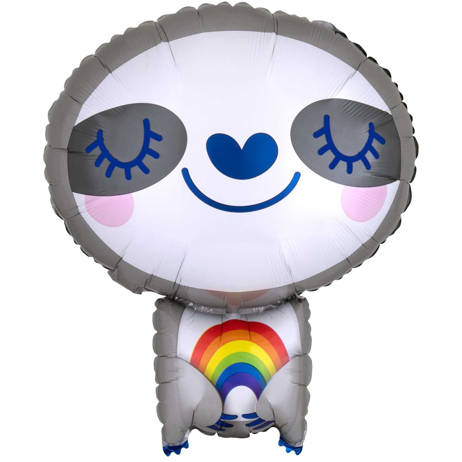 Amscan 19 inch Sloth with Rainbow Foil Balloon_63103-4121501-1-3-1500+