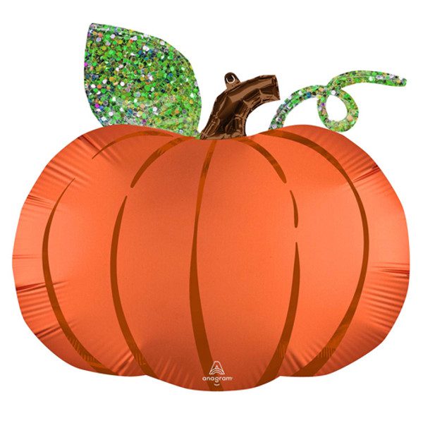 Amscan 25 inch Pumpkin Satin Infused Supershape Foil Balloon_4317201-500__44712