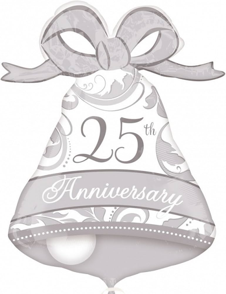 Amscan 27 inch 25th Anniversary Supershape Foil Balloon_81i3I+QCaWL._AC_UF1000,1000_QL80_