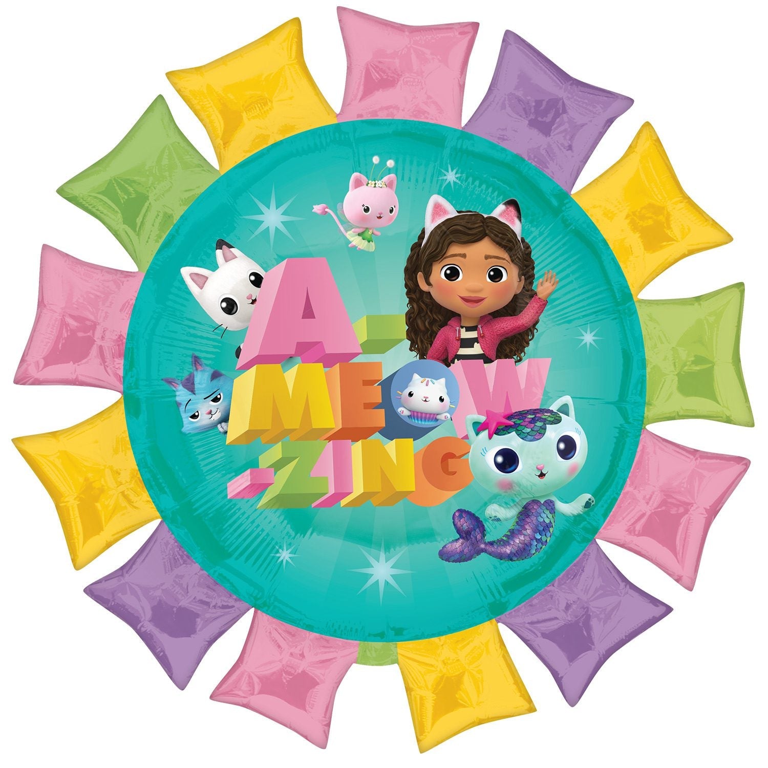 Amscan 27 inch Gabby's Dollhouse SuperShape Foil Balloon