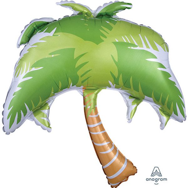Amscan 33 inch Summer Scene Palm Tree Super Shape Foil Balloon_v3-2895001-500__06788