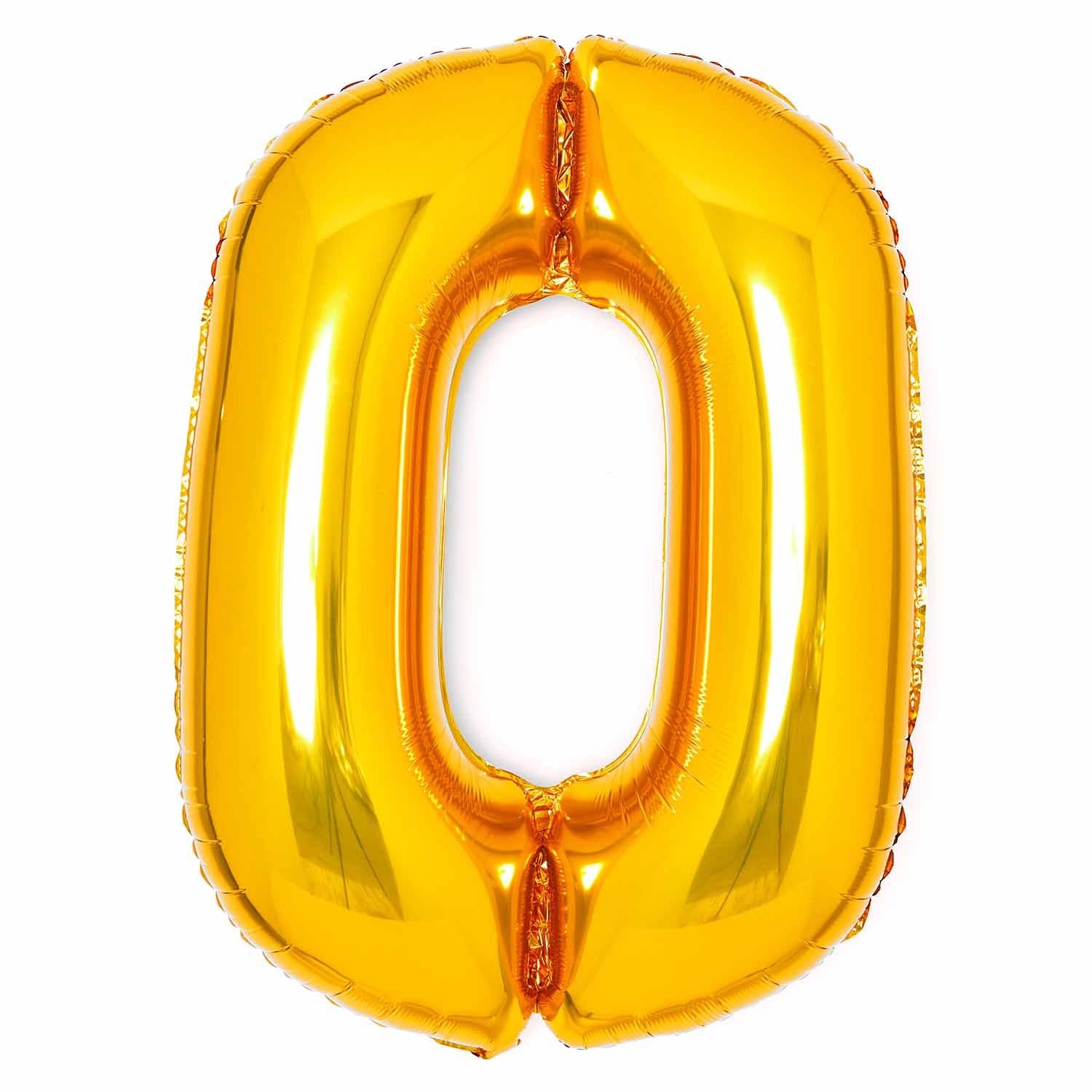 Amscan 34 inch Gold Foil Number 0 72525-9913073-1-3-1500+