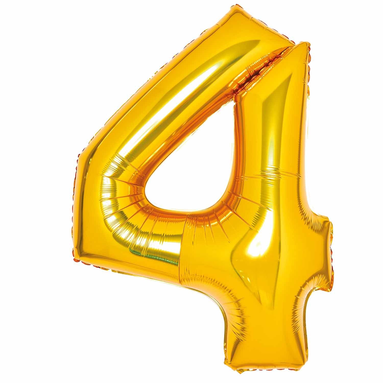 Amscan 34 inch Gold Foil Number 4 72526-9913077-1-3-1500+