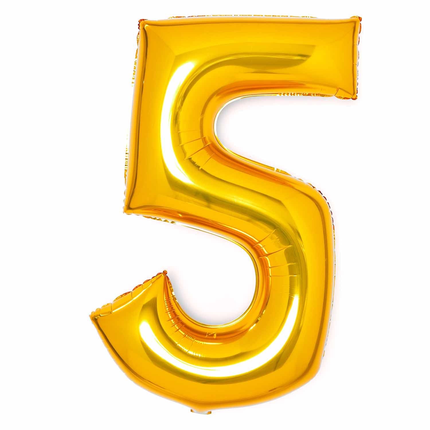Amscan 34 inch Gold Foil Number 5 72527-9913078-1-3-1500+