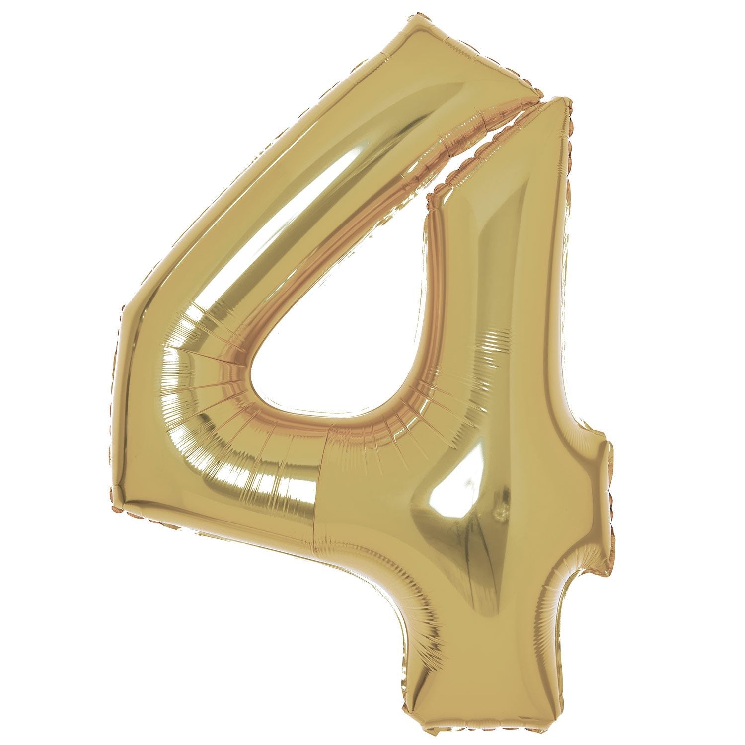 Amscan 34 inch White Gold Foil Number 4 74528-9915182-1-3-1500+