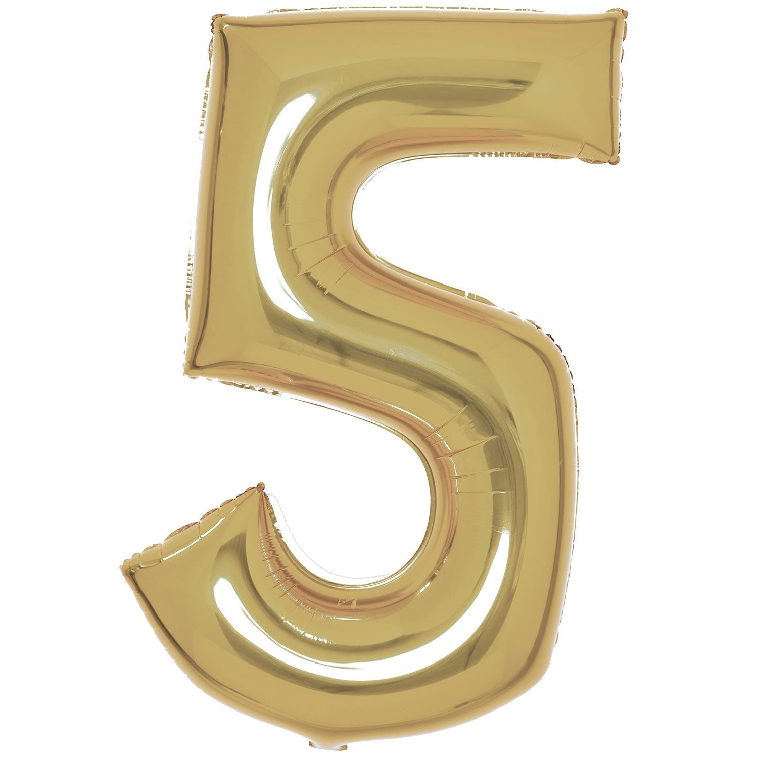 Amscan 34 inch White Gold Foil Number 5 74533-9915183-1-3-1500+