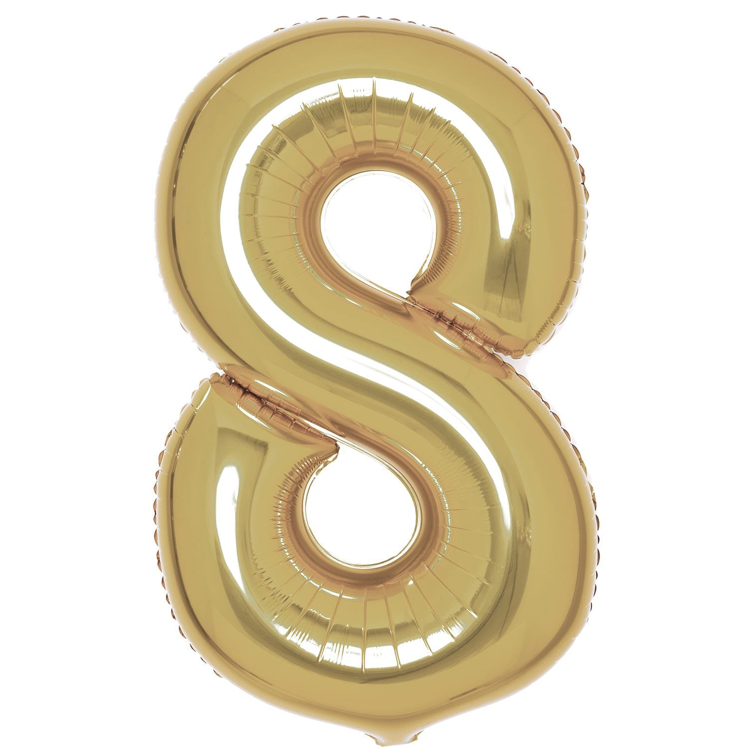 Amscan 34 inch White Gold Foil Number 8 74525-9915186-1-3-1500+