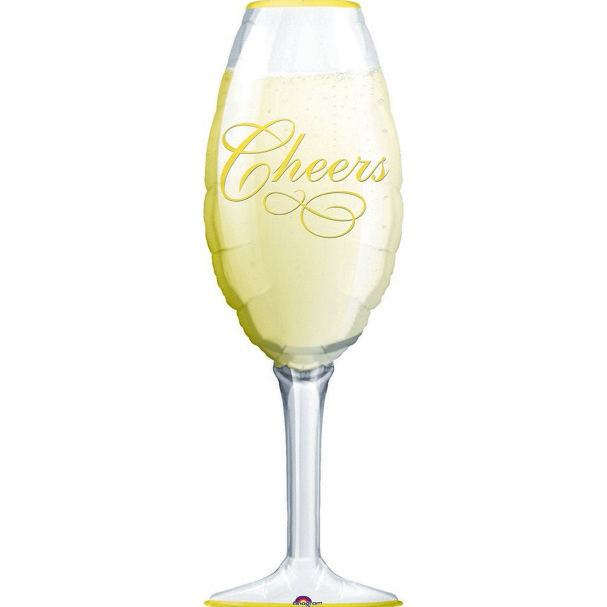 Amscan 38 inch Champagne Glass Supershape Foil Balloon_37817-0619501-1--
