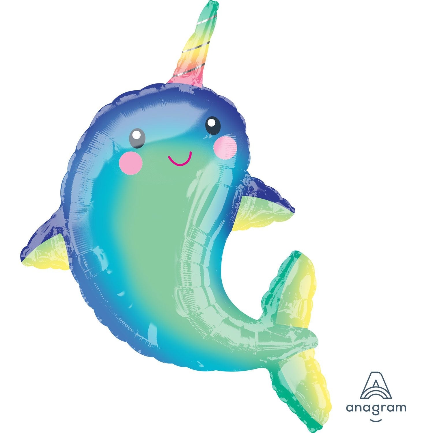 Amscan 39 inch Happy Narwhal SuperShape Foil Balloon_59276-3847701-1-3-1500+