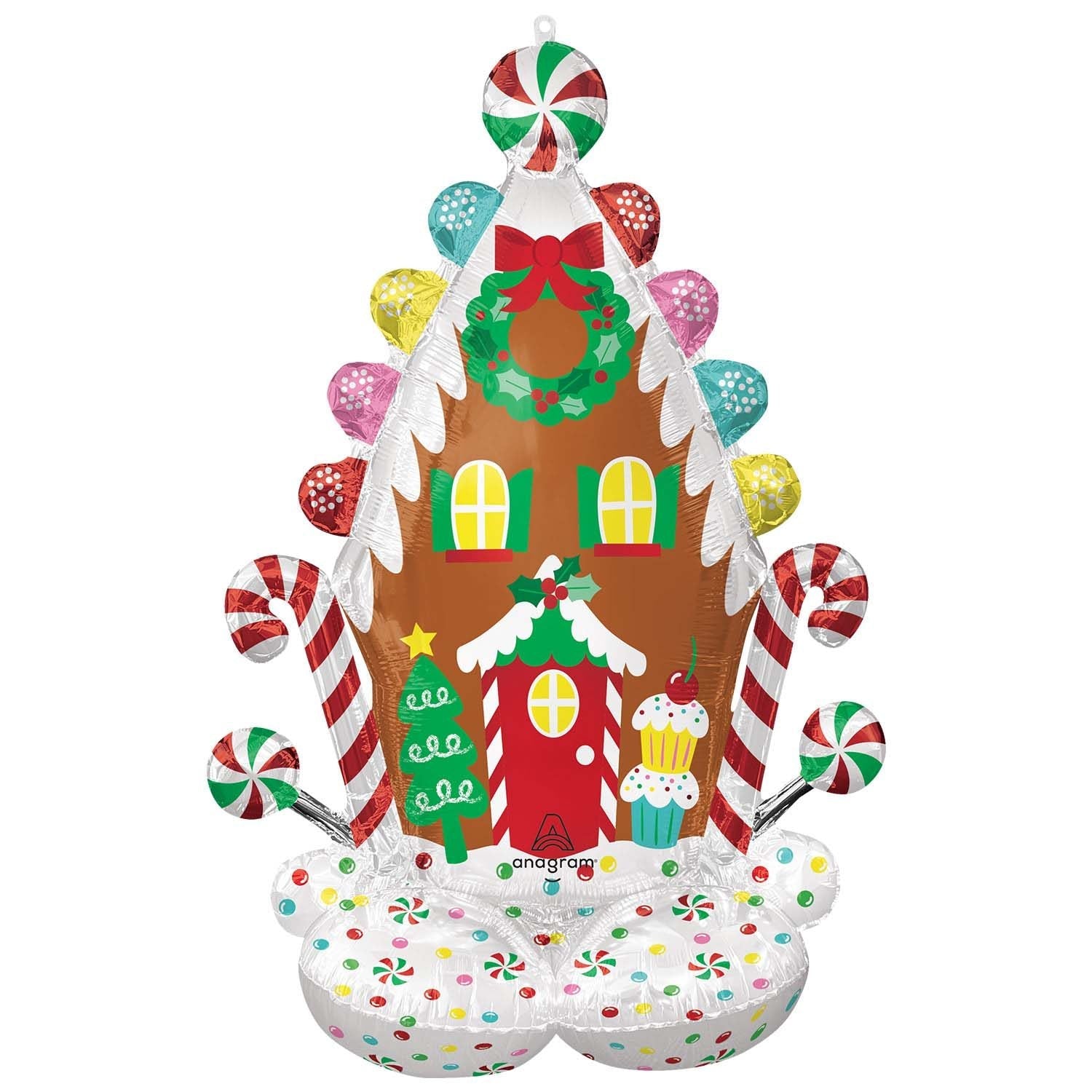 Amscan 51 inch Gingerbread House AirLoonz Foil Balloon_4491411