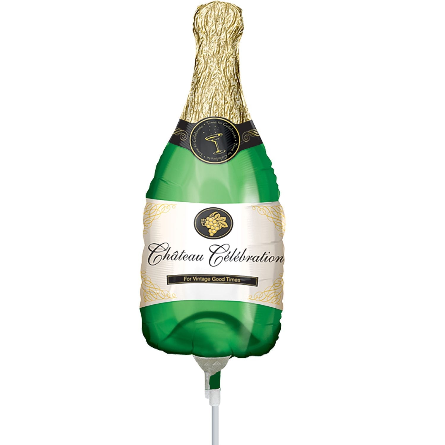 Amscan 9 inch Champagne Bottle Mini Foil Balloon (Air Filled) _25788-0771702-1-3-1500+