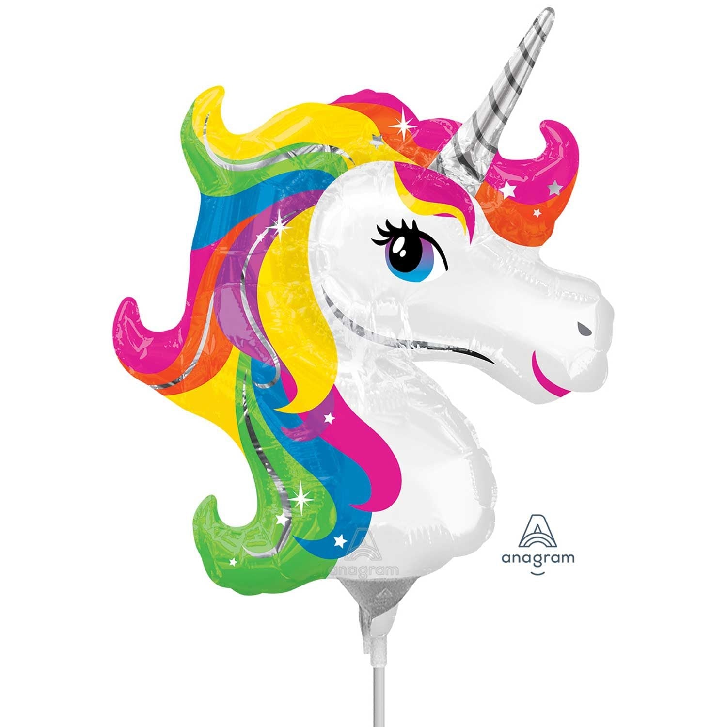 Amscan 9 inch Rainbow Unicorn Mini Foil Balloon (Air Filled) _55431-3639502-1-3-1500+
