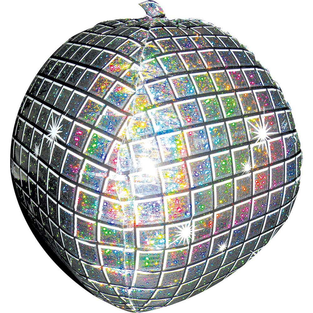Amscan Anagram 15 inch Disco Ball Holographic Foil Balloon_1803101