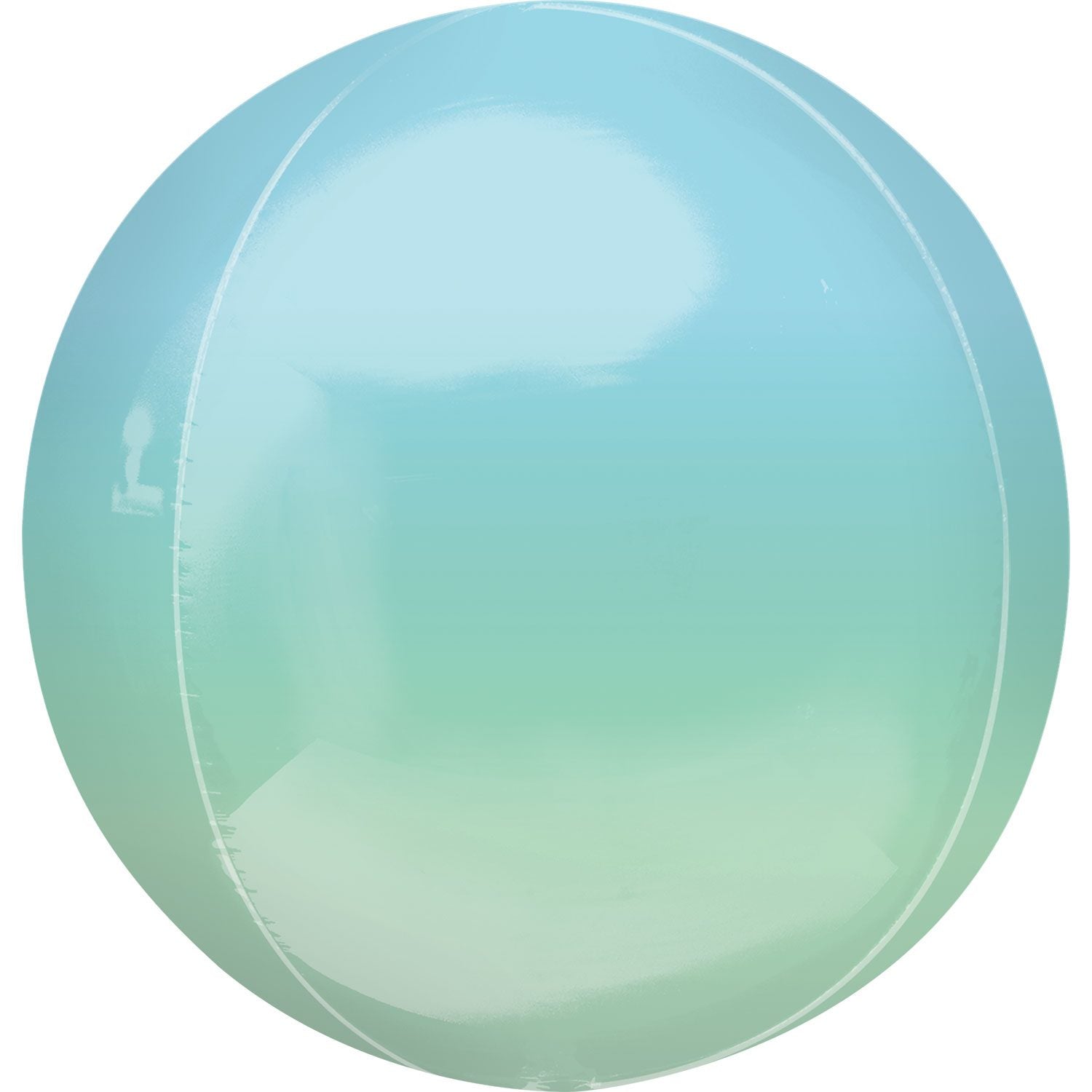 Amscan Anagram 16 inch Ombre Blue Green Orbz Foil Balloon 3984901