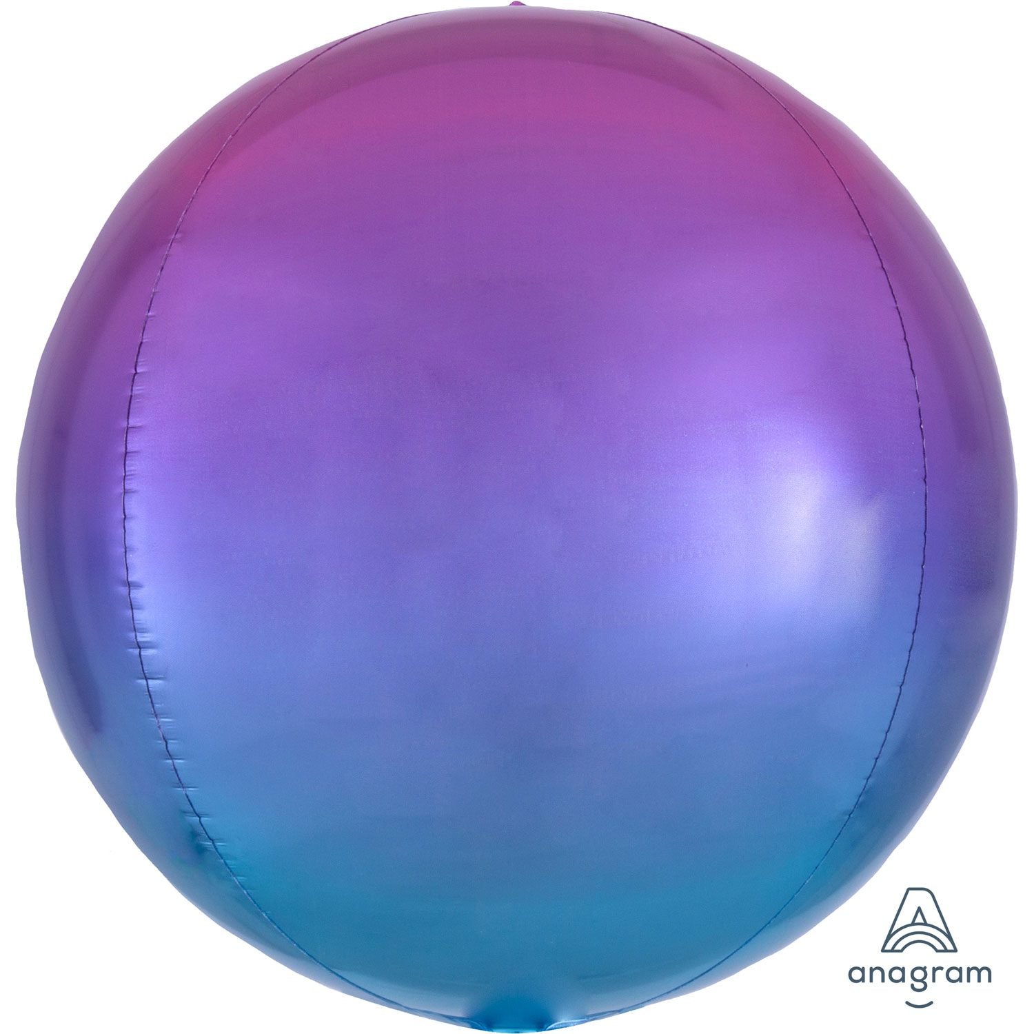 Amscan Anagram 16 inch Ombre Pink Blue Orbz Foil Balloon 3984501