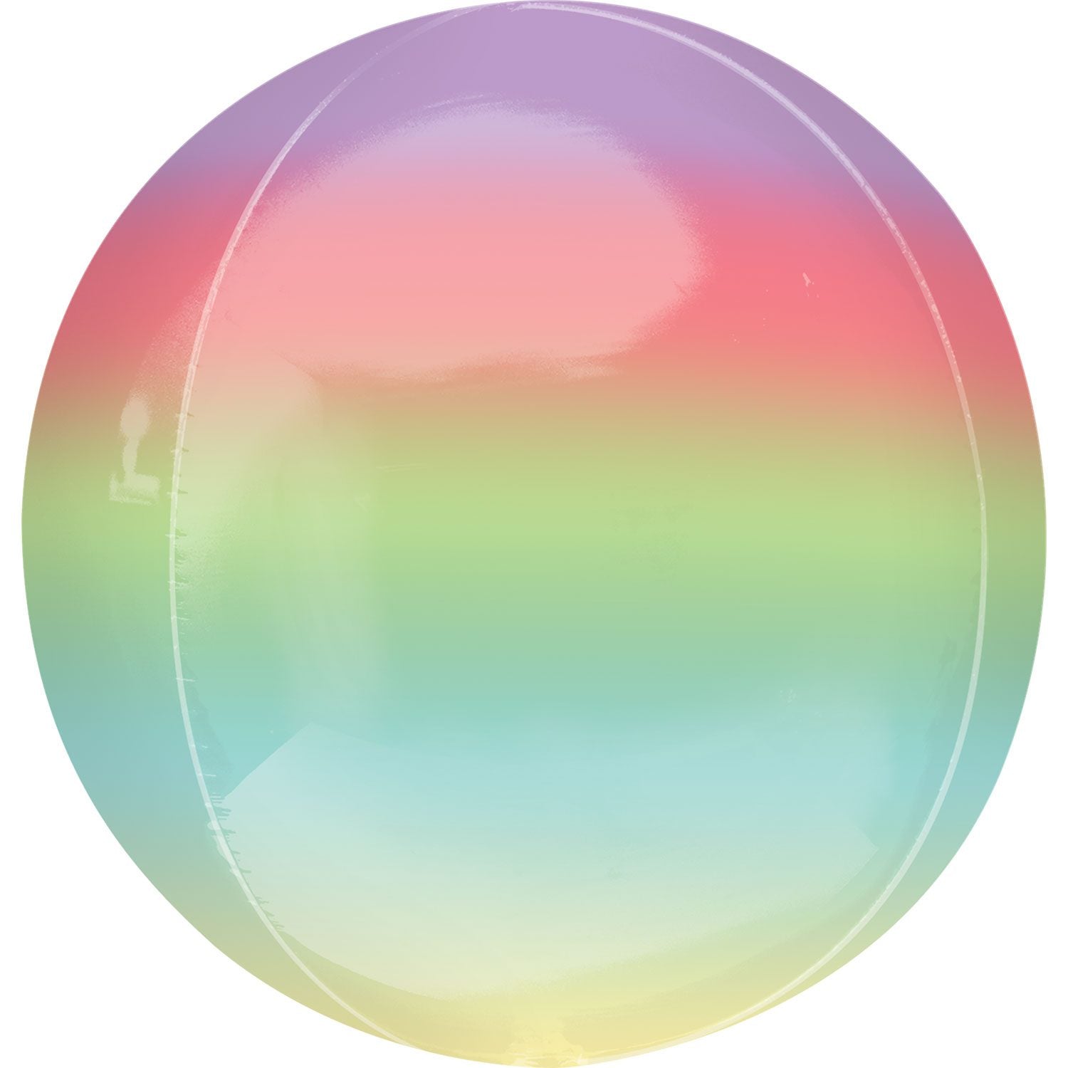 Amscan Anagram 16 inch Ombre Rainbow Orbz Foil Balloon 3985001