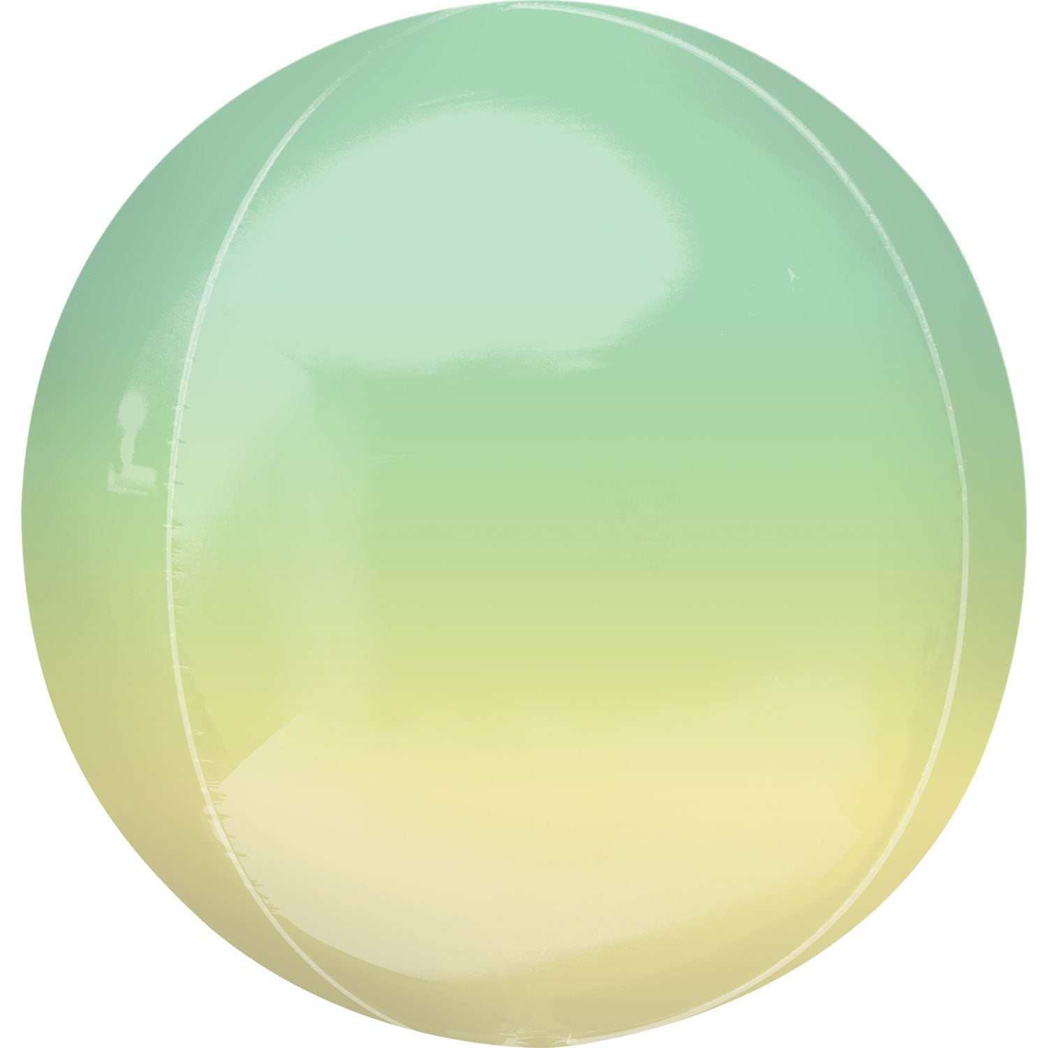 Amscan Anagram 16 inch Ombre Yellow Green Orbz Foil Balloon 3984601