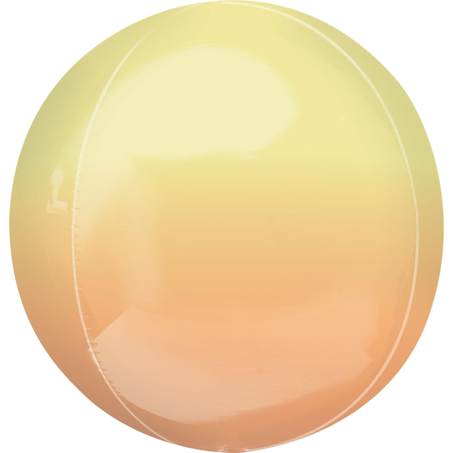 Amscan Anagram 16 inch Ombre Yellow Orange Orbz Foil Balloon 3984801
