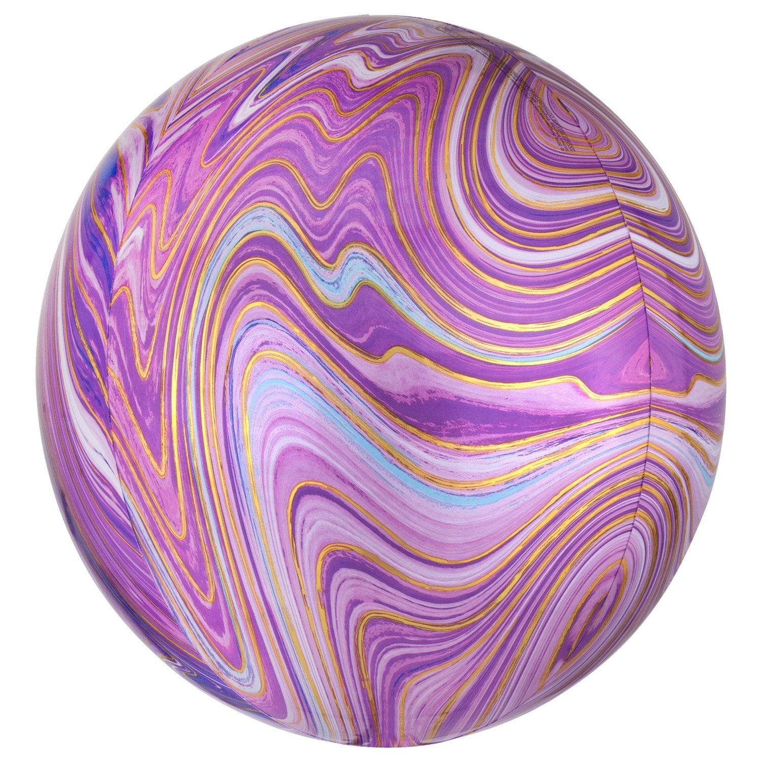 Amscan Anagram 16 inch Purple Marblez Orbz Foil Balloon 4139501