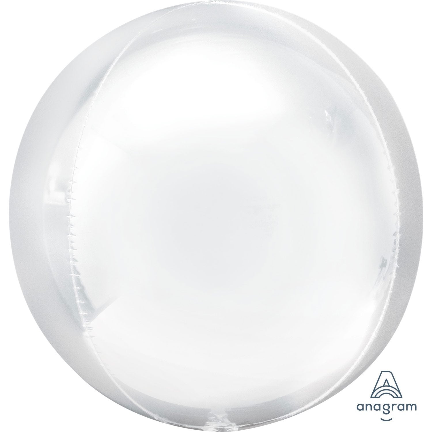 Amscan Anagram 16 inch White Orbz Foil Balloon 4030701