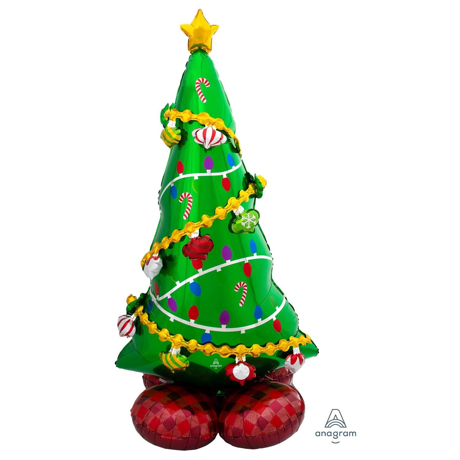 Amscan Anagram 59 inch Christmas Tree AirLoonz Foil Balloon_8311711