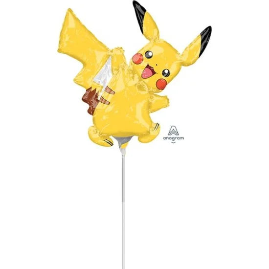 Anagram 14 inch Pikachu Mini Foil Balloon (Air Filled) _pikachu-mini-shape-3460402jpg.image.550x550