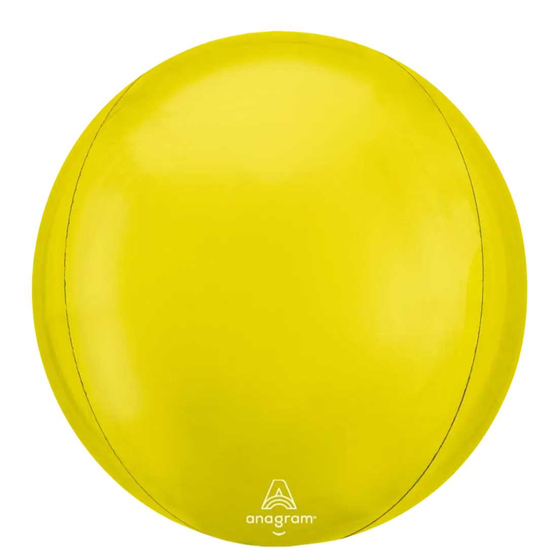 Anagram 16 inch Vibrant Yellow Orbz Foil Balloon-1080x1080.webp