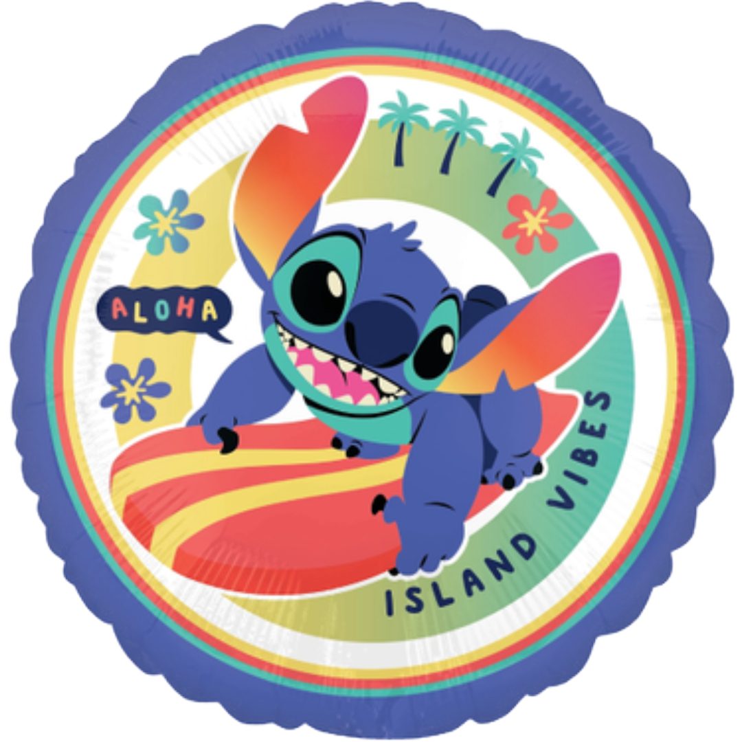 Anagram 18 inch Lilo & Stitch Island Vibes Foil Balloon