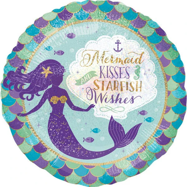 Anagram 18 inch Mermaid Wishes & Kisses Foil Balloon_3779901-500__80742.webp
