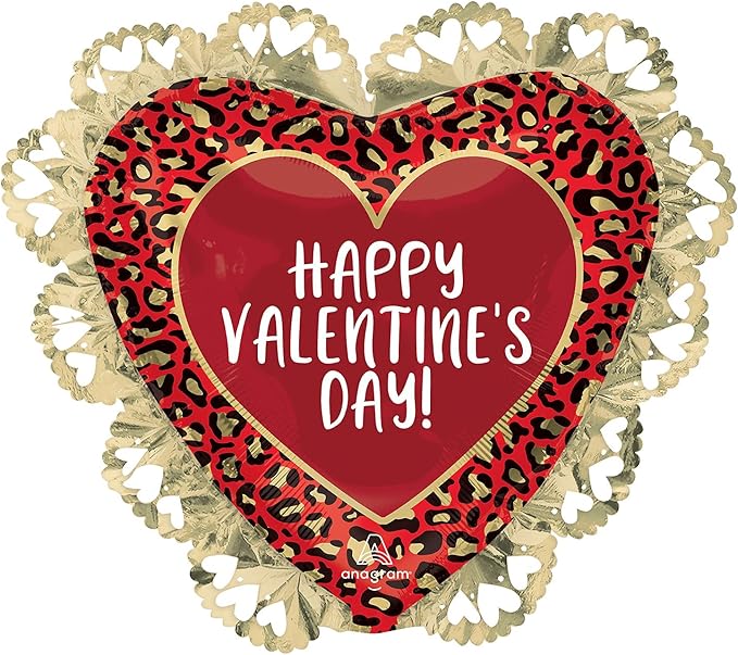 Anagram 23 inch Happy Valentine's Day Heart SuperShape Foil Balloon