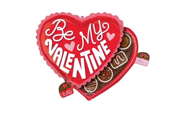 Anagram 26 inch Be My Valentine HeartFelt Delight Foil Balloon