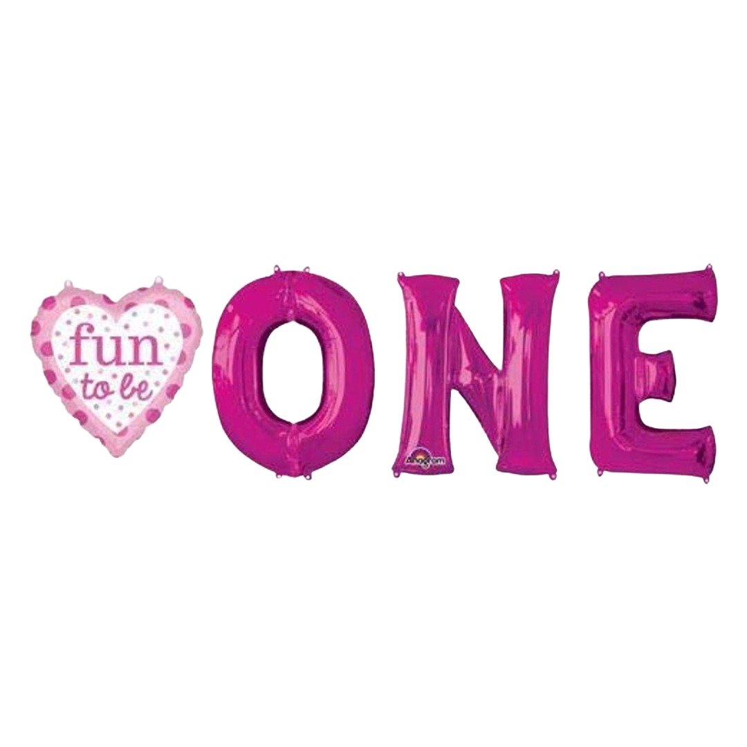 Anagram 26 inch Fun To Be ONE Girl Foil Balloon