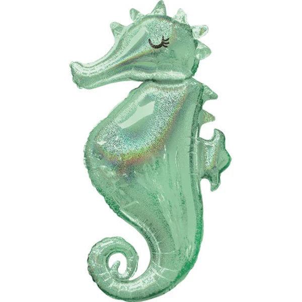 Anagram 38 inch Mermaid Wishes Seahorse Supershape Foil Balloon_3780001-500__47381.webp