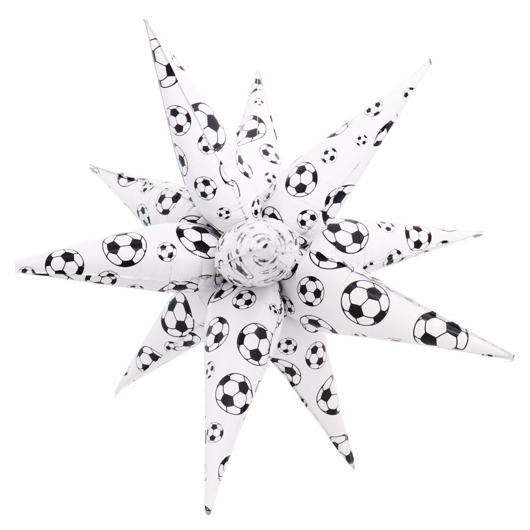 B4U 32 inch 12 point Football Spikey Starburst Foil Balloon
