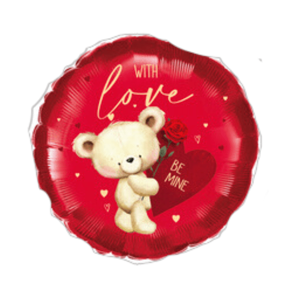 Ballunar 18 inch Valentine's Bear Be Mine Foil Balloon_33574-vbc