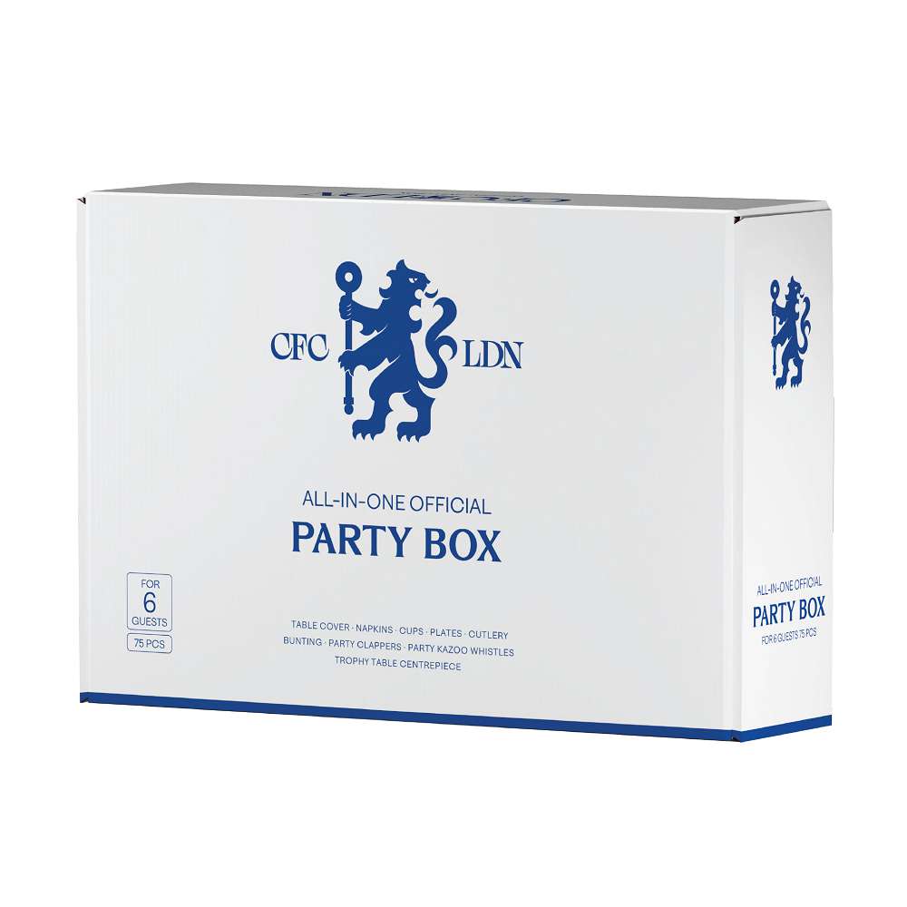 Chelsea FC Party Box for 6 Official Party Supplies