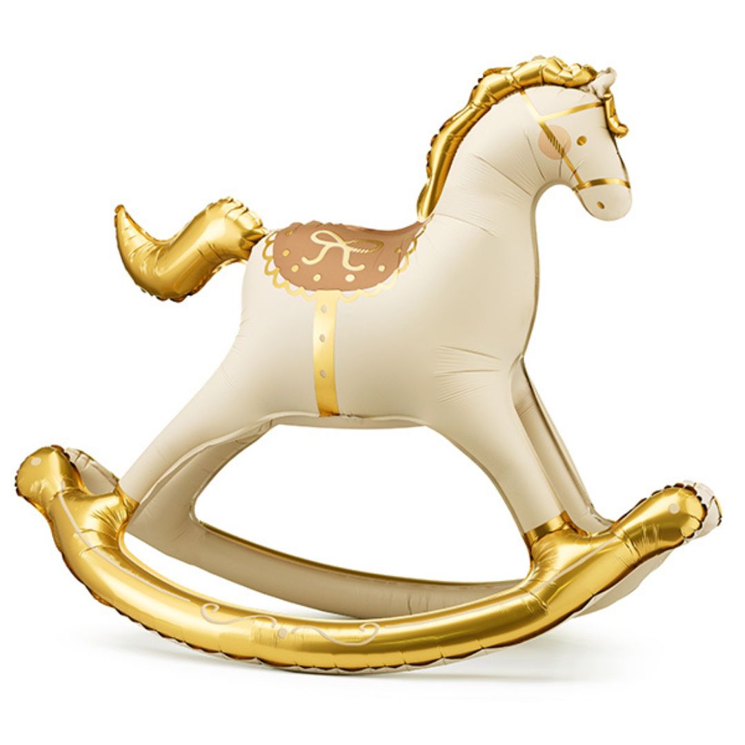 FB283_Party Deco 41 inch Rocking Horse Foil Balloon
