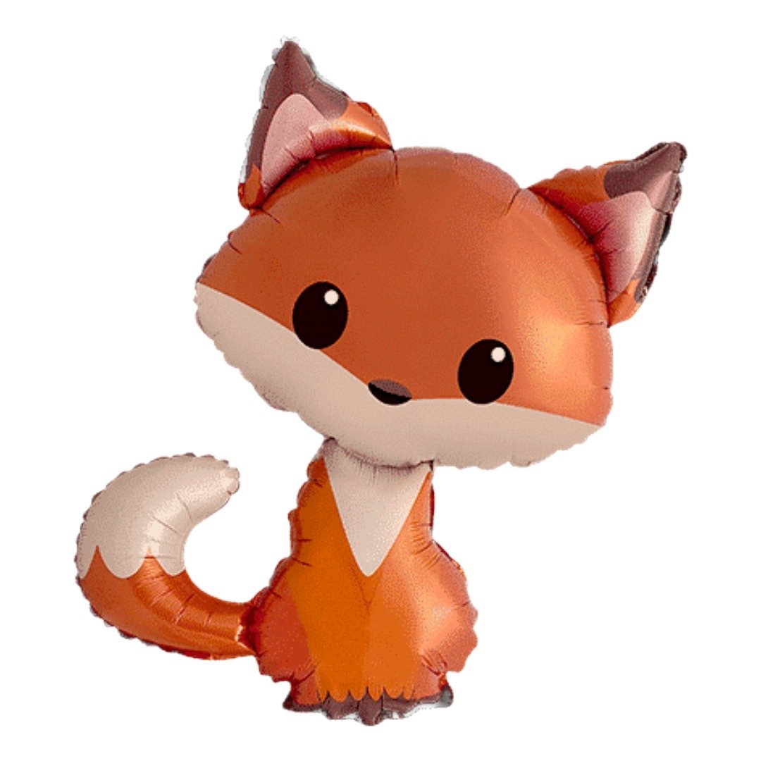 Flexmetal 33 inch x 36 inch Fox Foil Balloon