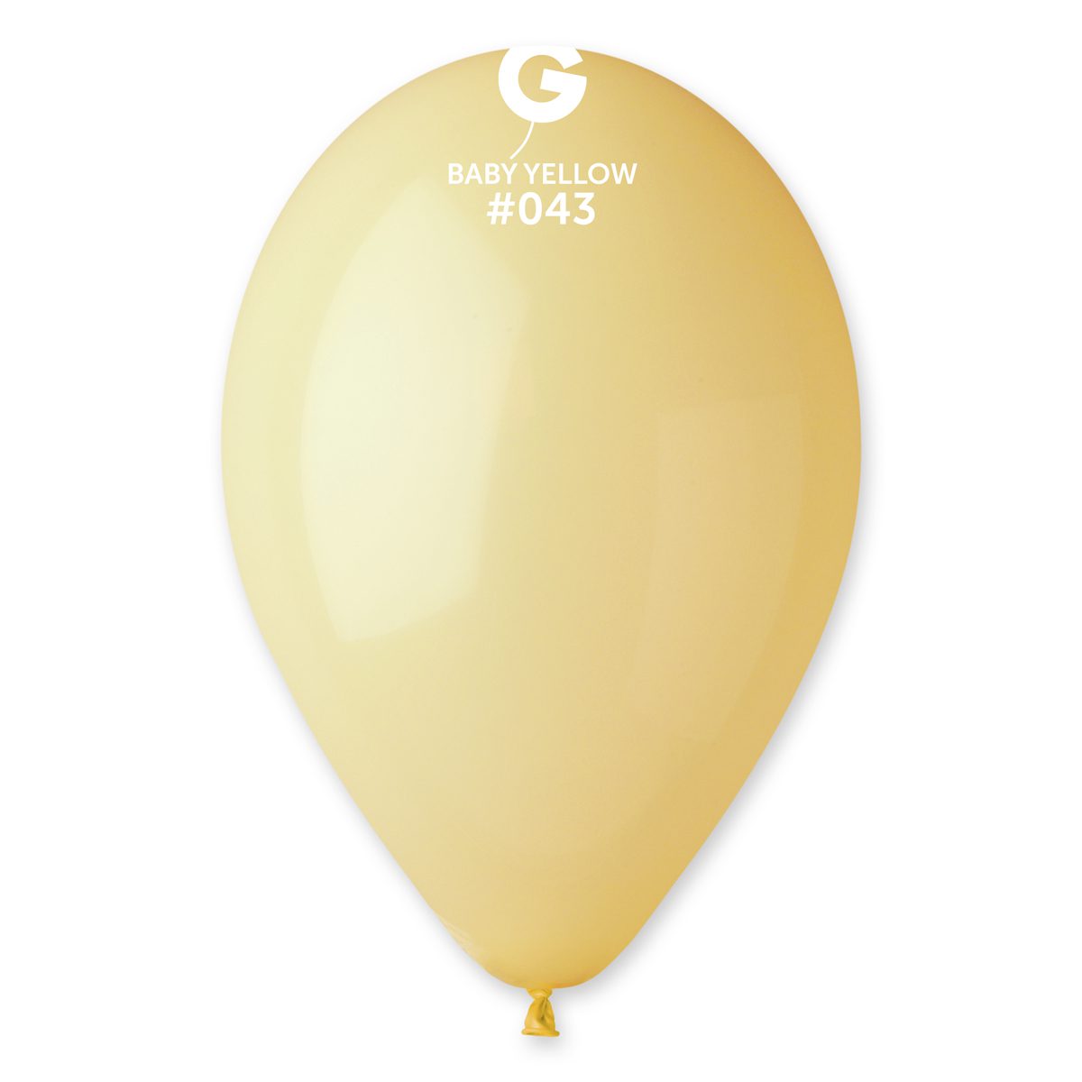 Gemar Macaron Baby Yellow 043 Latex Balloons A50 043 50 G120 043 50 G19 043 25 329827 G30 043 10
