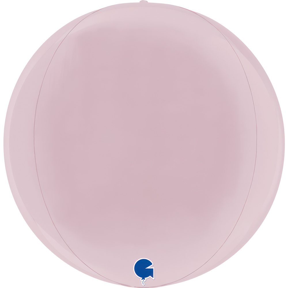 Grabo 11 inch Globe Pastel Pink Foil Balloon_7411122pp-globe-11inc-pastel-pink-4d-pos-1-b