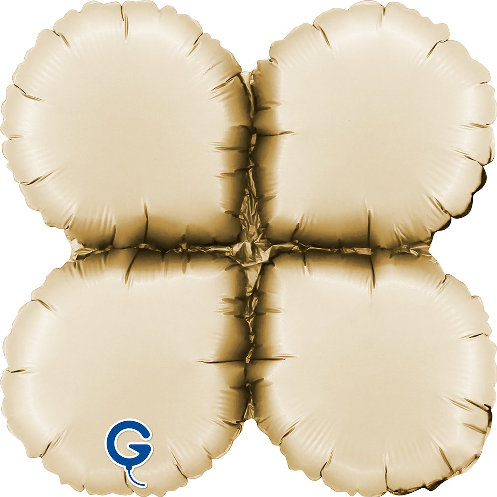 Grabo 13 inch Satin Cream Base Drops Mini Foil Balloon