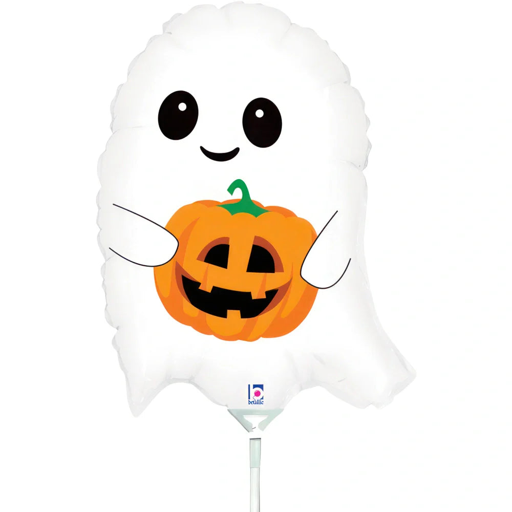 Grabo 14 inch Cute Lil Ghost Mini Foil Balloon (Air Filled)_19058-cute-lil-ghost-b.webp