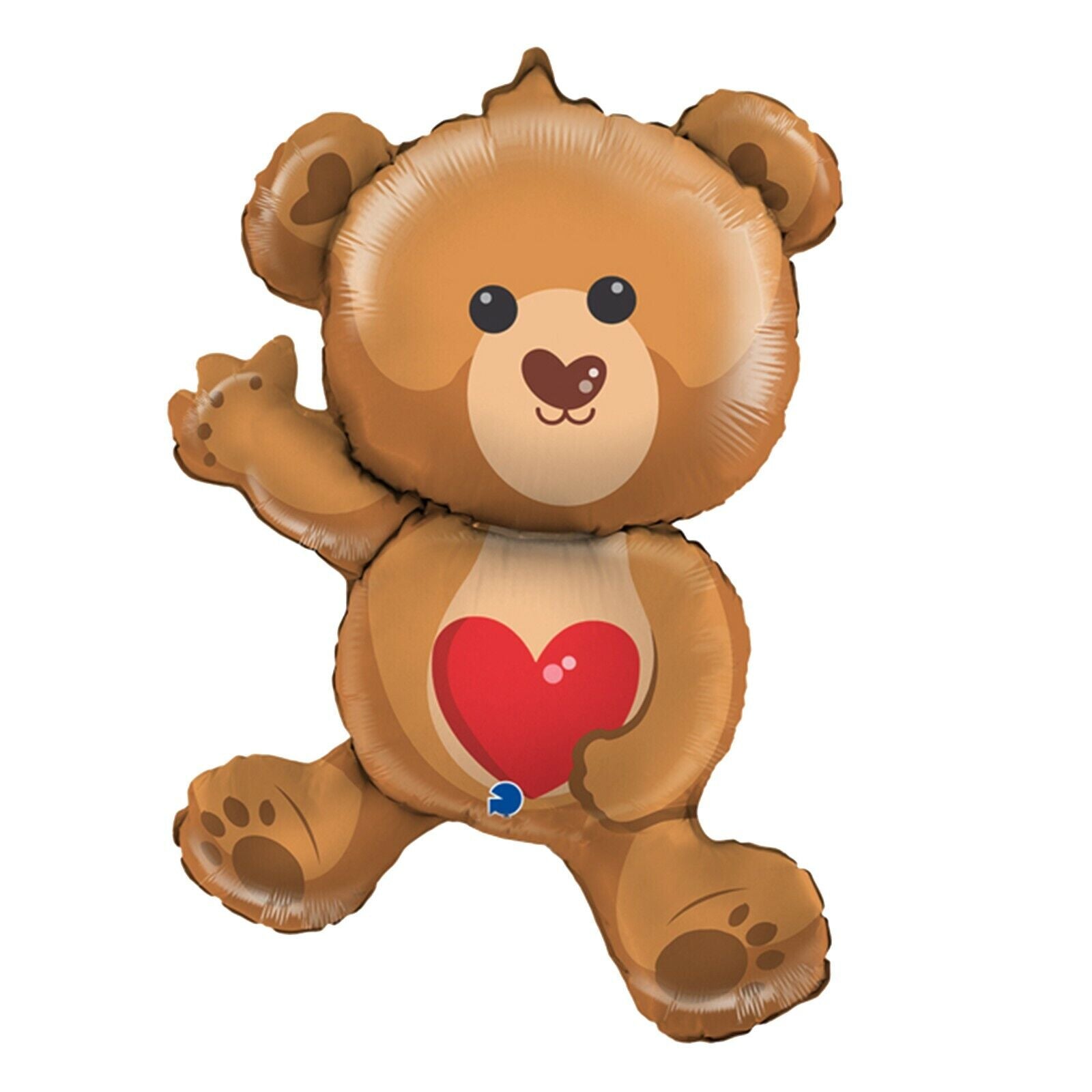 Grabo 14 inch Cute Teddy Bear Love Heart Valentine's Balloon (unpackaged)