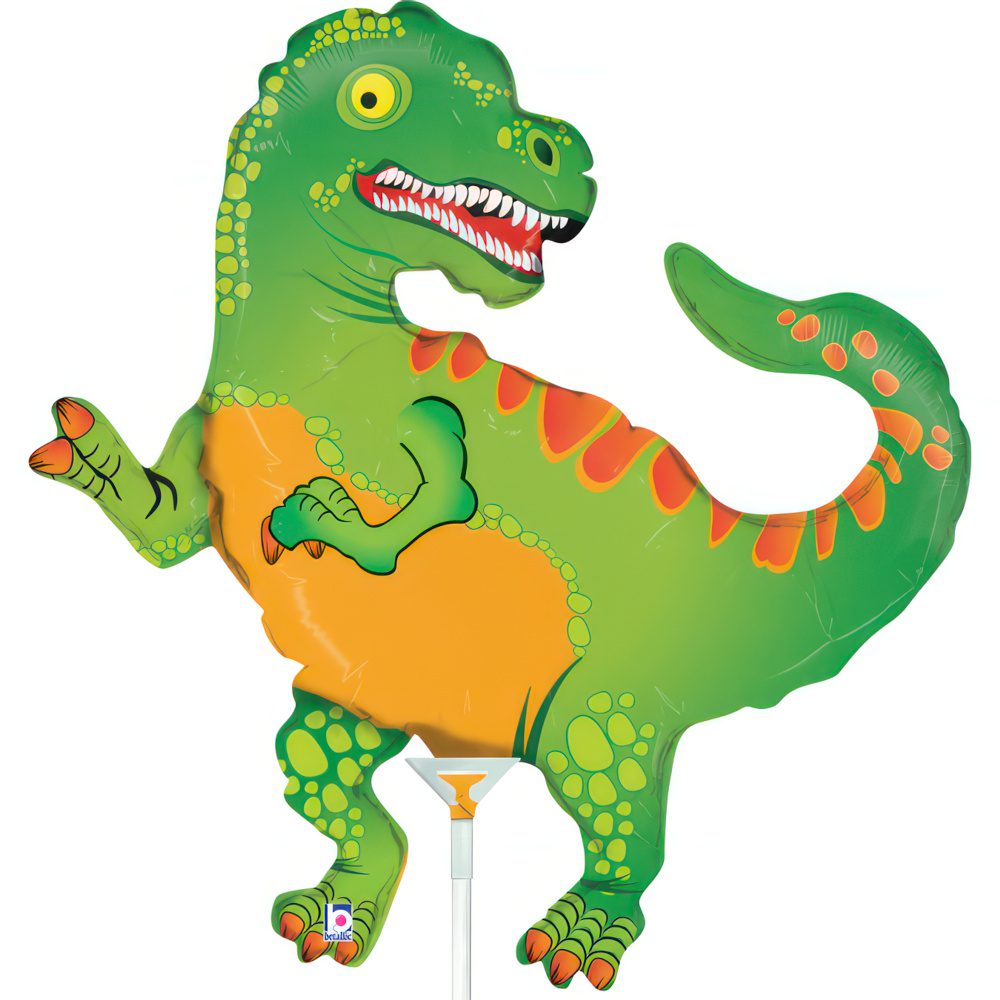 Grabo 14 inch Dinosaur T-Rex Mini Foil Balloon (Air Filled) _19344-dinosaur-b