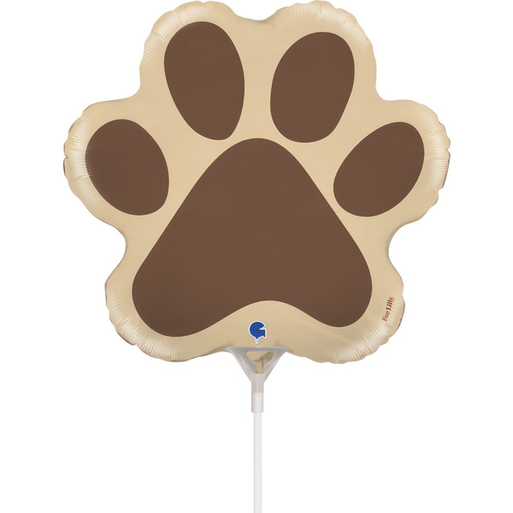 Grabo 14 inch Dog Paw Foil Balloon (Air Filled)_g72158-dog-paw-mini-b