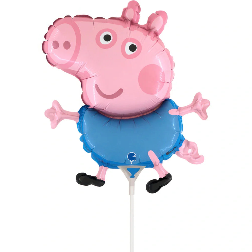 Grabo 14 inch George Pig Character Foil Balloon (Air Filled)_l679-george-mini-b