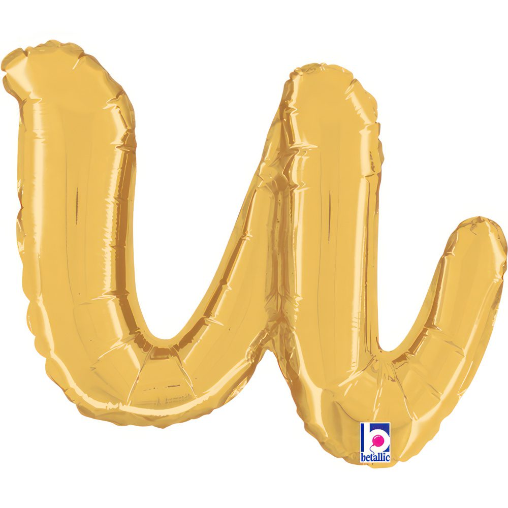 Grabo 14 inch Letter u Script Gold Foil Balloon_34721g-letter-u-script-gold-b.jpg
